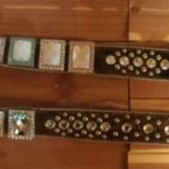 Concho Western Dark Brindle Brown Belt main image 6